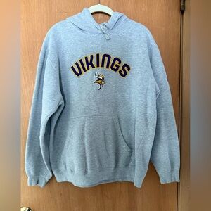 Reebok Gray Vikings Hoodie